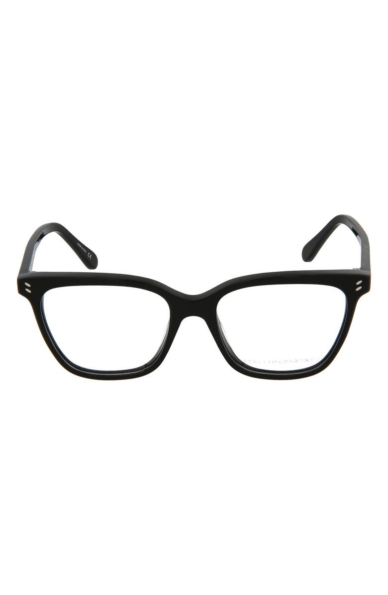 Stella McCartney 51mm Square Optical Frames, Main, color,