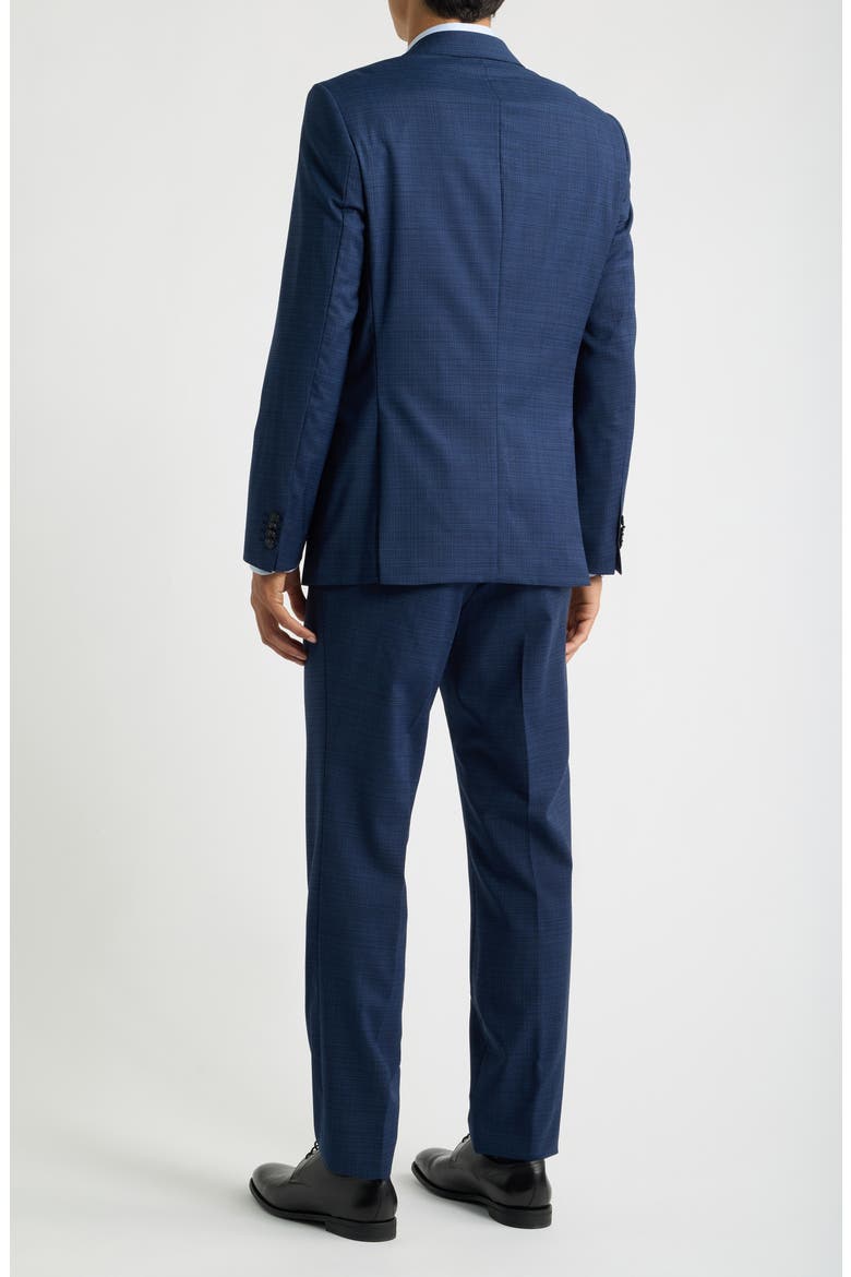Huge Glen Plaid Wool Blend Suit, Alternate, color, DARK BLUE