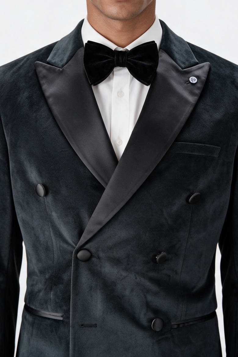 Stallone Slim Fit Tux Jacket, Alternate, color, Black