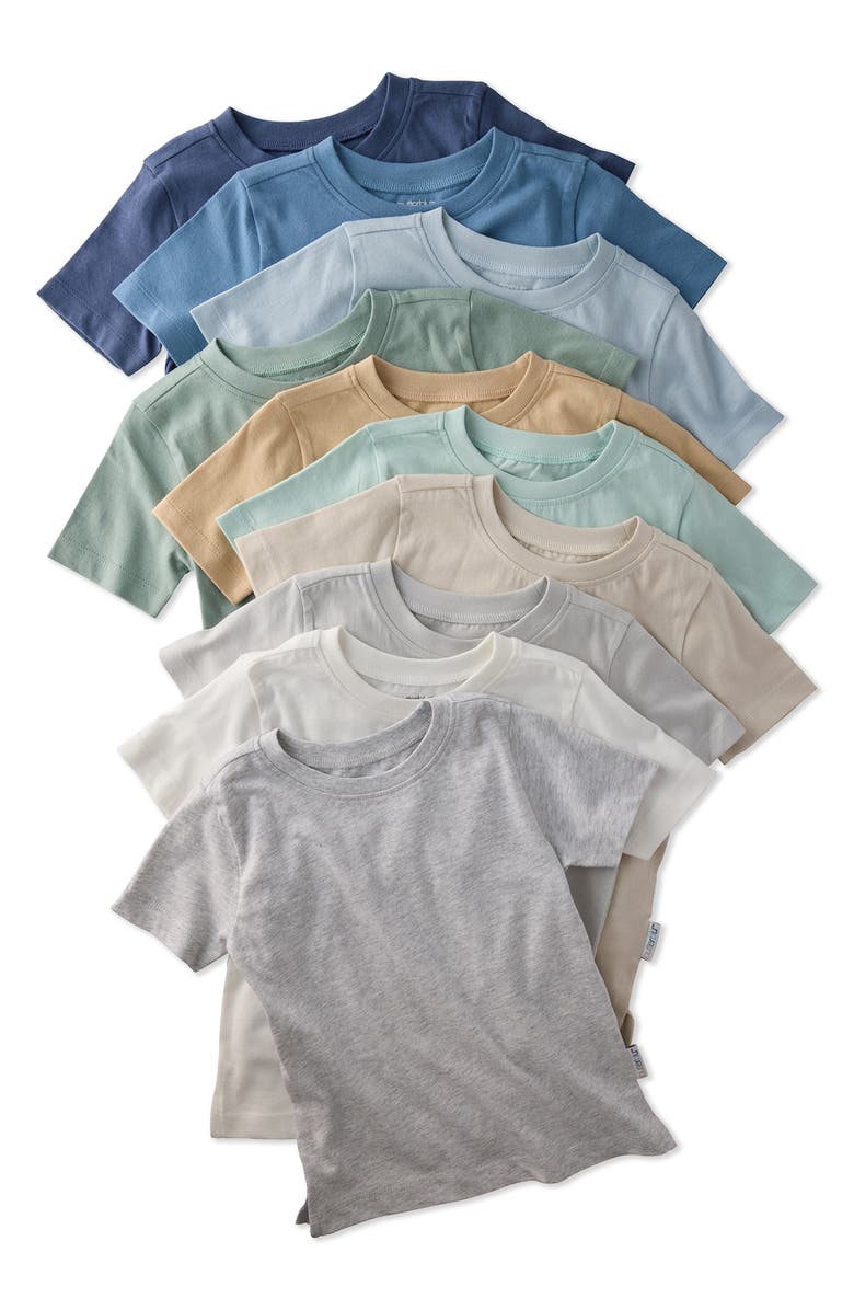 BUTTERBLU Taylor Organic Cotton T-Shirt, Main, color, Seafoam Terra Rainbow