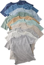BUTTERBLU Taylor Assorted 10-Pack Organic Cotton T-Shirts