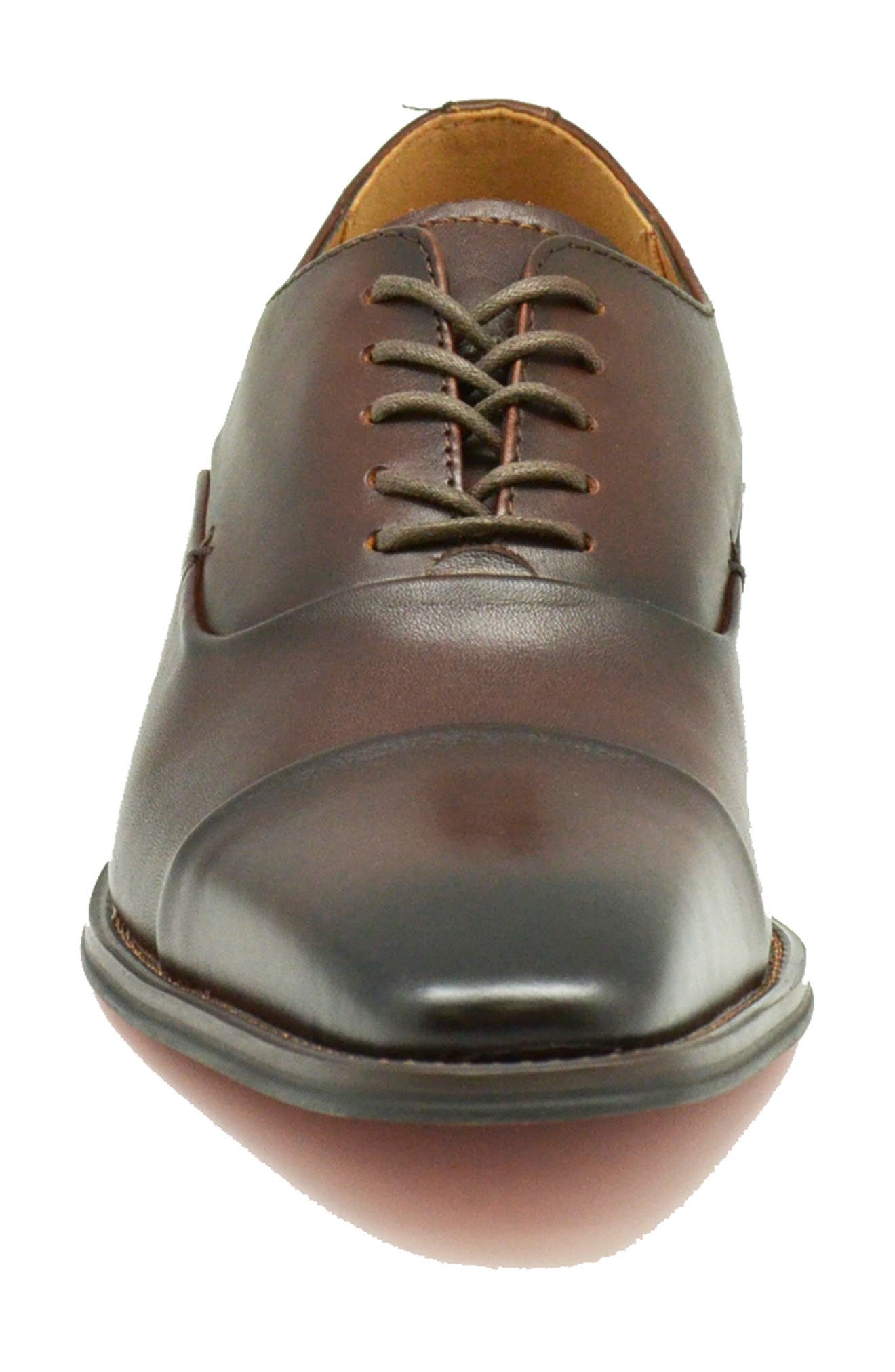 La Milano Winn Cap Toe Oxford, Alternate, color, Brown