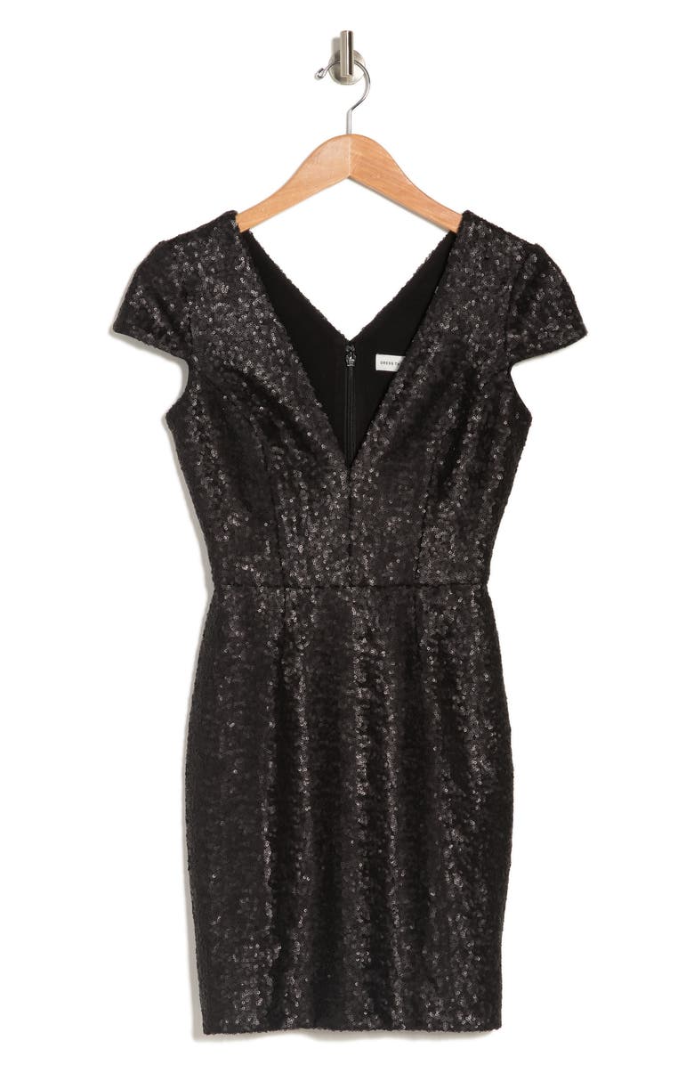 Dress the Population Zoe Sequin Minidress, Alternate, color,