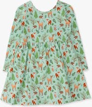 RuffleButts Knit Long Sleeve Twirl Dress