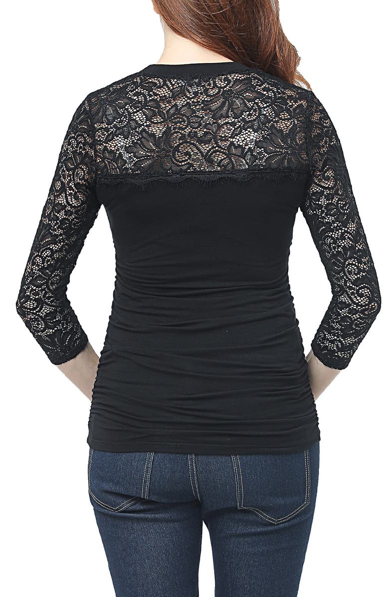 Kimi and Kai Rainey Ruched Maternity Top, Alternate, color, 