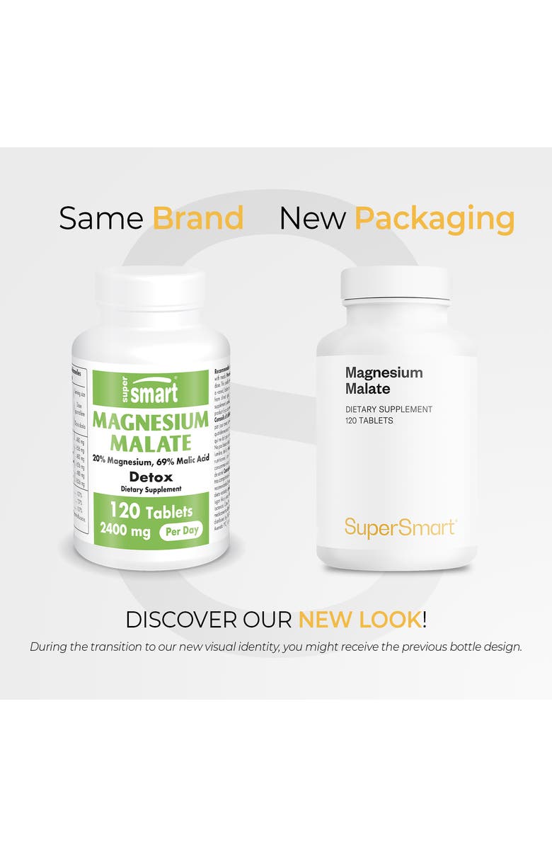 SuperSmart Magnesium Malate 2400mg, Alternate, color, NO COLOR