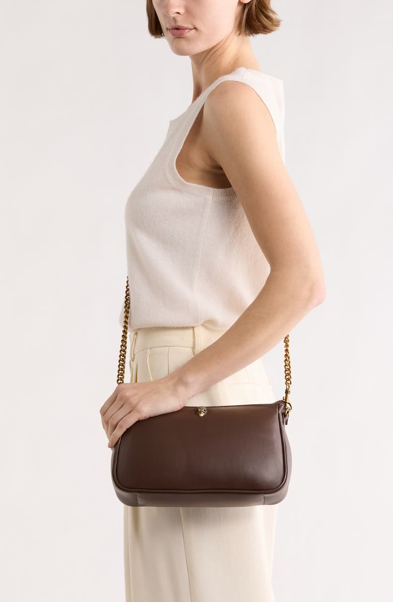 Kurt Geiger London Kew Pouch Crossbody Shoulder Bag, Alternate, color, Brown