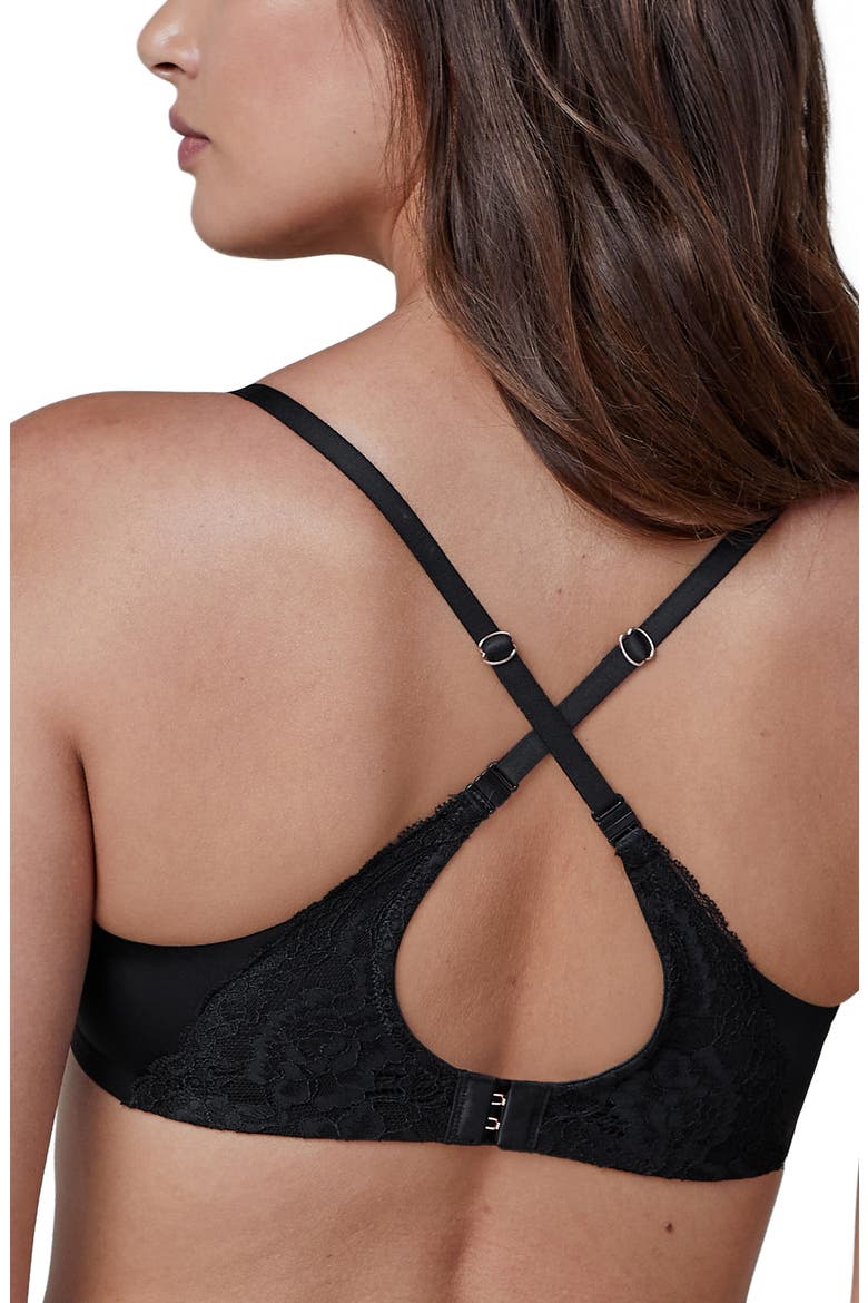 Minx Multi Way Underwire T-Shirt Bra, Alternate, color, BLACK