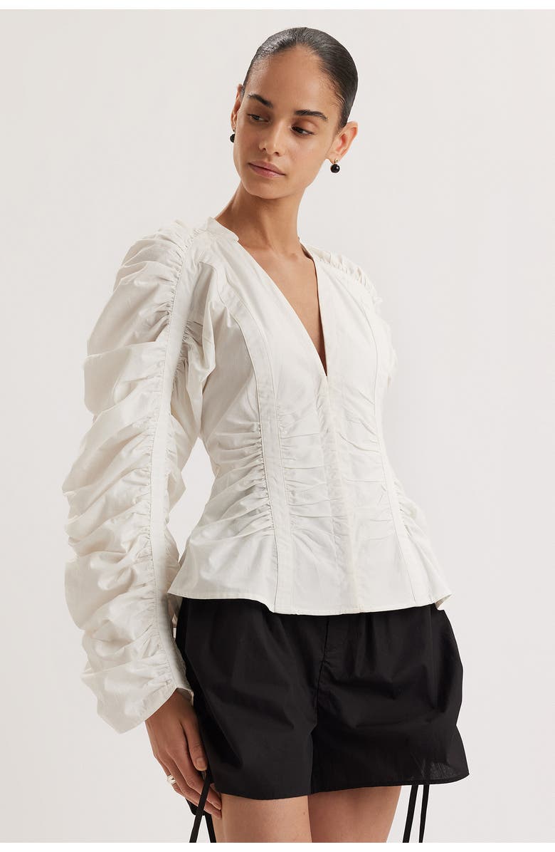 Merlette Meera Top, Main, color, White
