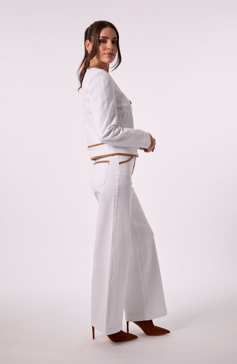 BLUE REVIVAL Sadie Jacket, Alternate, color, White