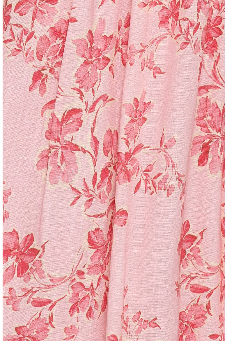 Tyler Floral Drop Waist Maxi Skirt, Alternate, color, ROSE PINK FLORAL
