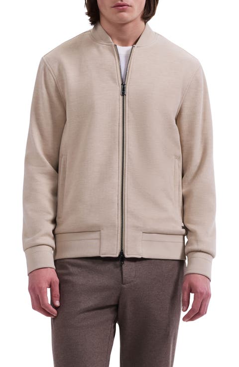 Full Zip Knit Bomber Jacket