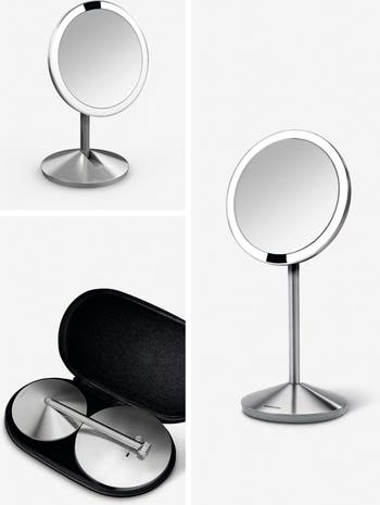 5-Inch Mini Countertop Sensor Makeup Mirror
