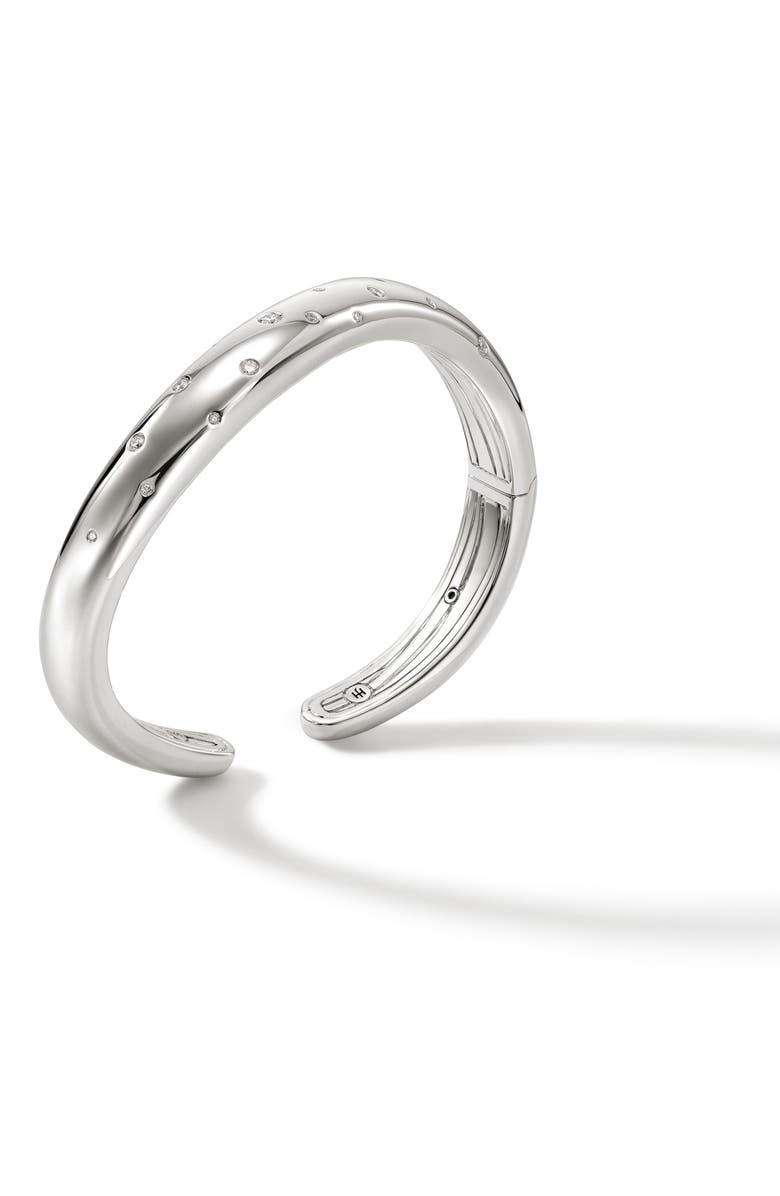 John Hardy Surf Kick Pavé Diamond Cuff Bracelet, Alternate, color, 
