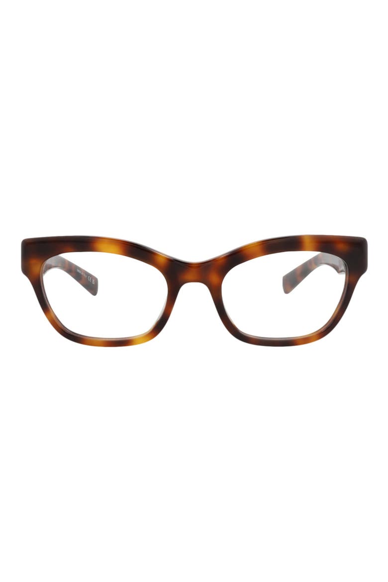 52mm Cat Eye Optical Frames, Main, color, HAVANA HAVANA TRANSPARENT