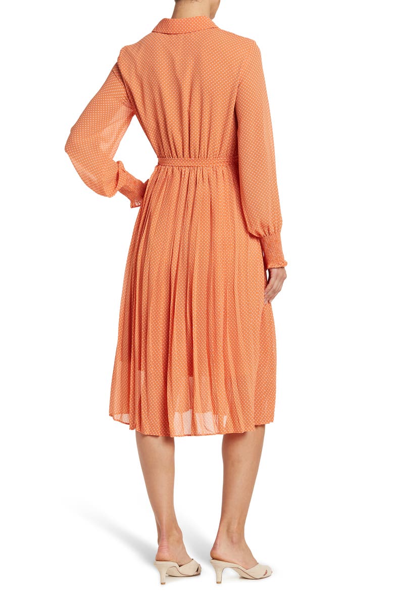 MELLODAY Pleated Chiffon Midi Dress, Alternate, color,