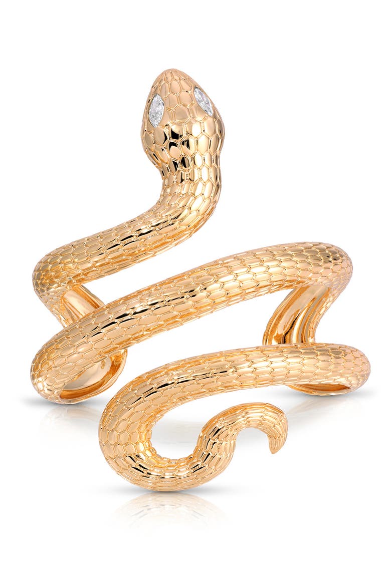 Serpentina Cuff, Main, color, GOLD