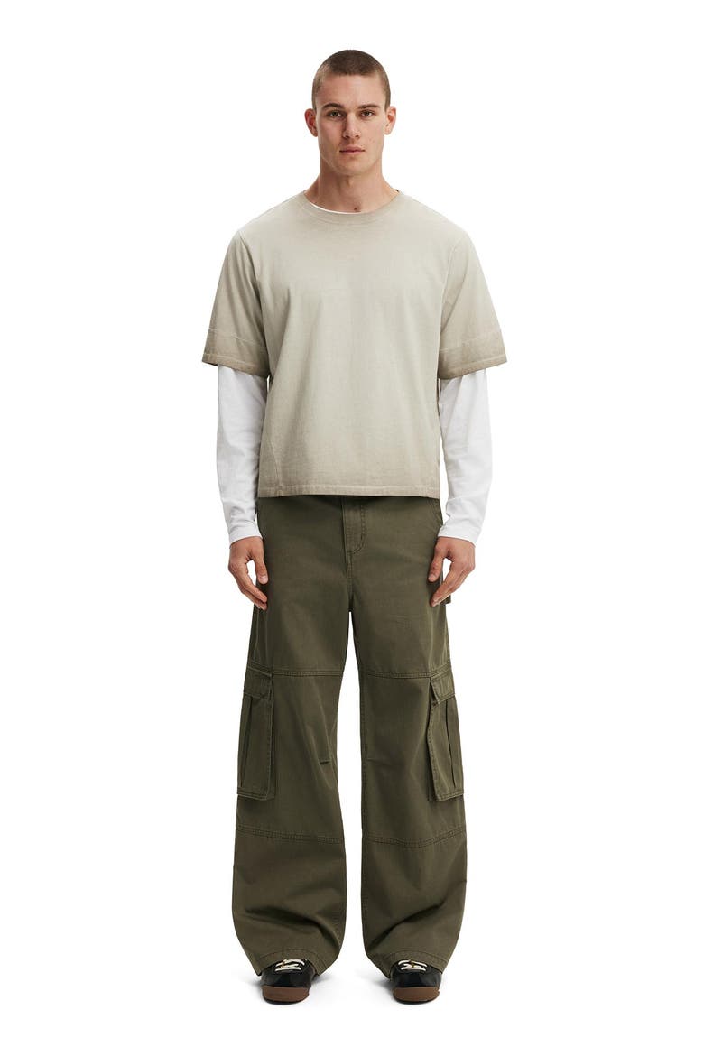 Men's Super Baggy Cargo Pant, Alternate, color, Military