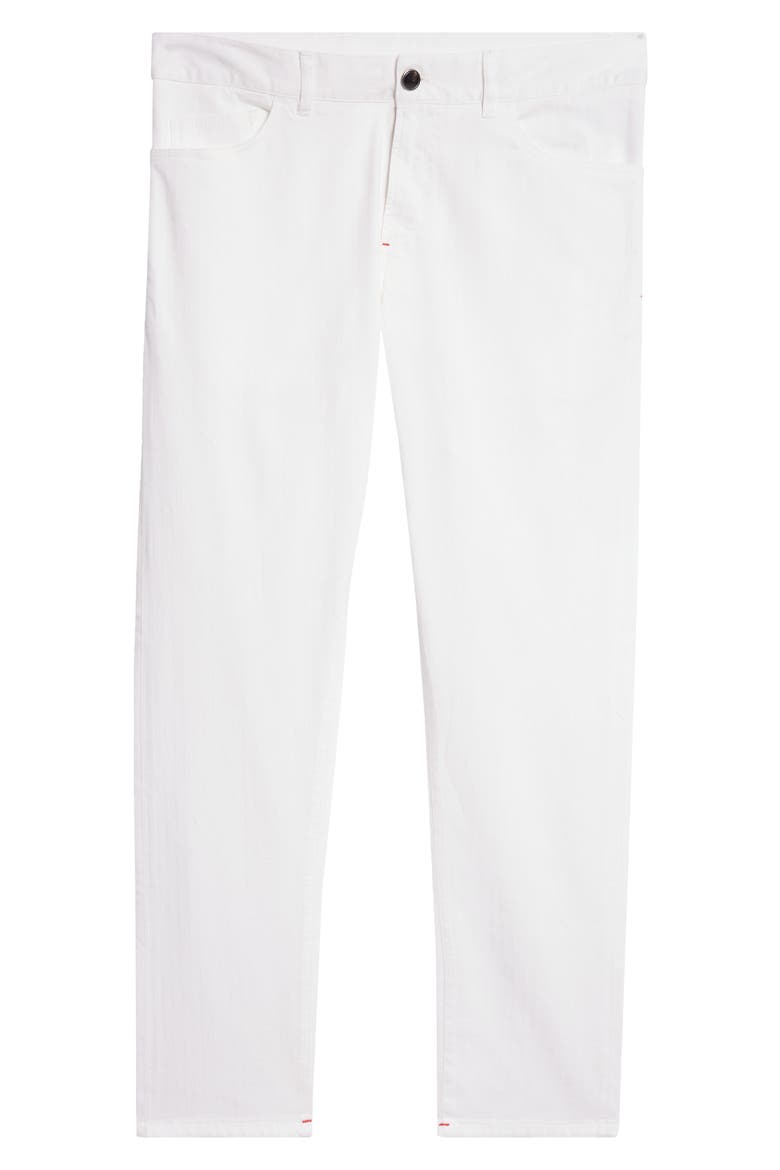 Five-Pocket Slim Fit Chinos, Alternate, color, OPEN WHITE