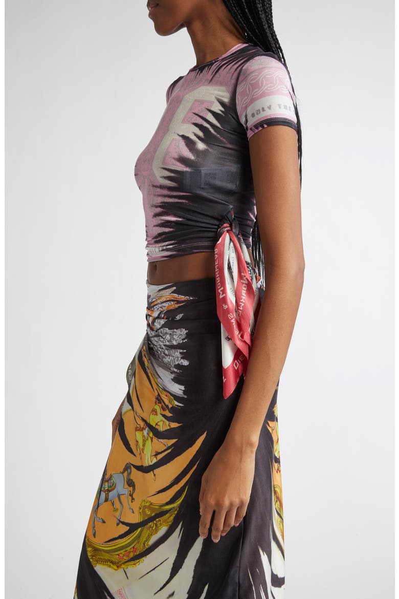 T-Dasha Trompe l'Oeil T-Shirt with Bandana Insert, Alternate, color, LAVENDER