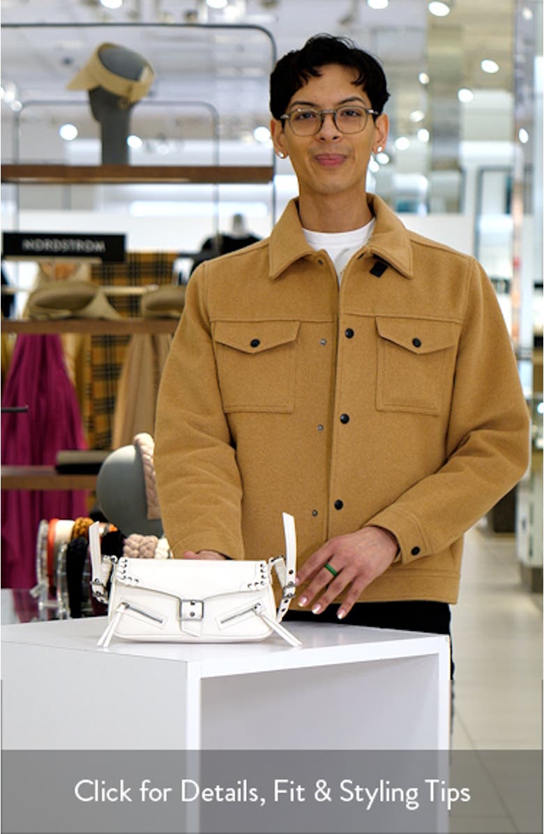 Buckle Detail Faux Leather Shoulder Bag, sales video thumbnail