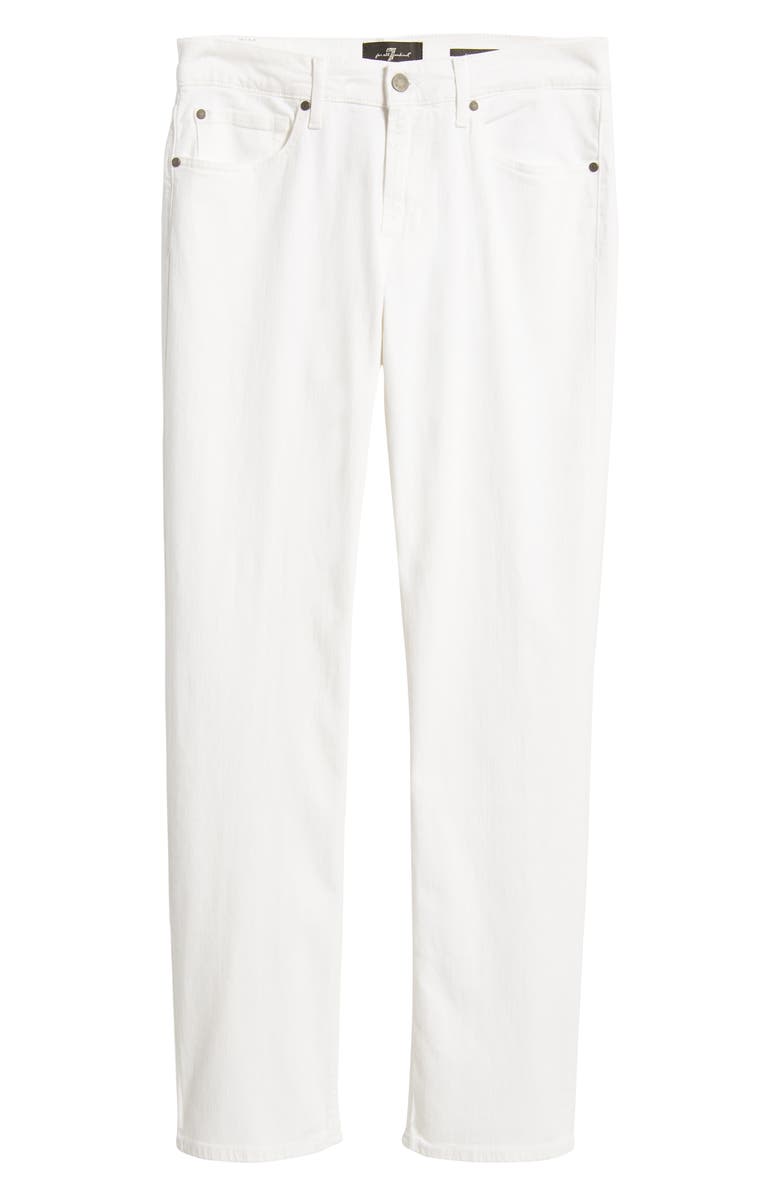 7 For All Mankind Men's Slimmy Slim Fit Stretch Jeans, Alternate, color, White