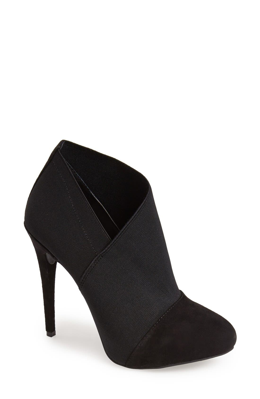 'Neesha' Stiletto Bootie, Main, color, BLACK