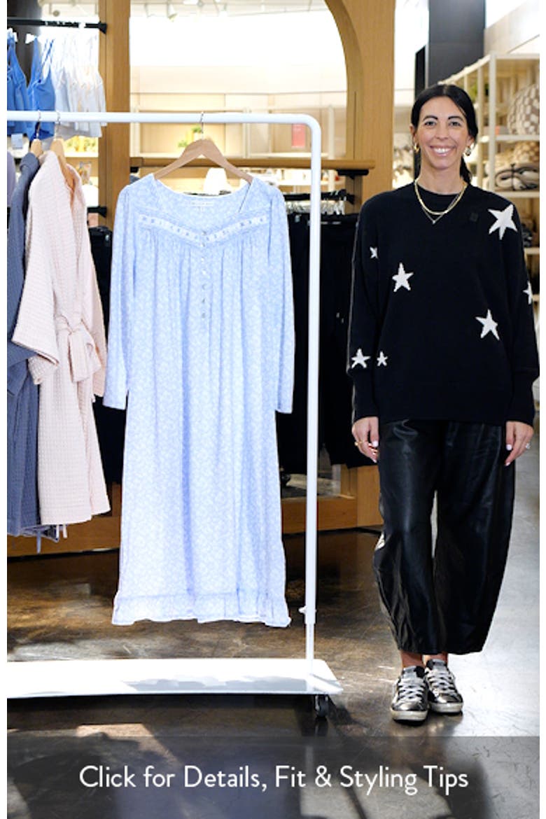 Long Sleeve Cotton Jersey Nightgown video