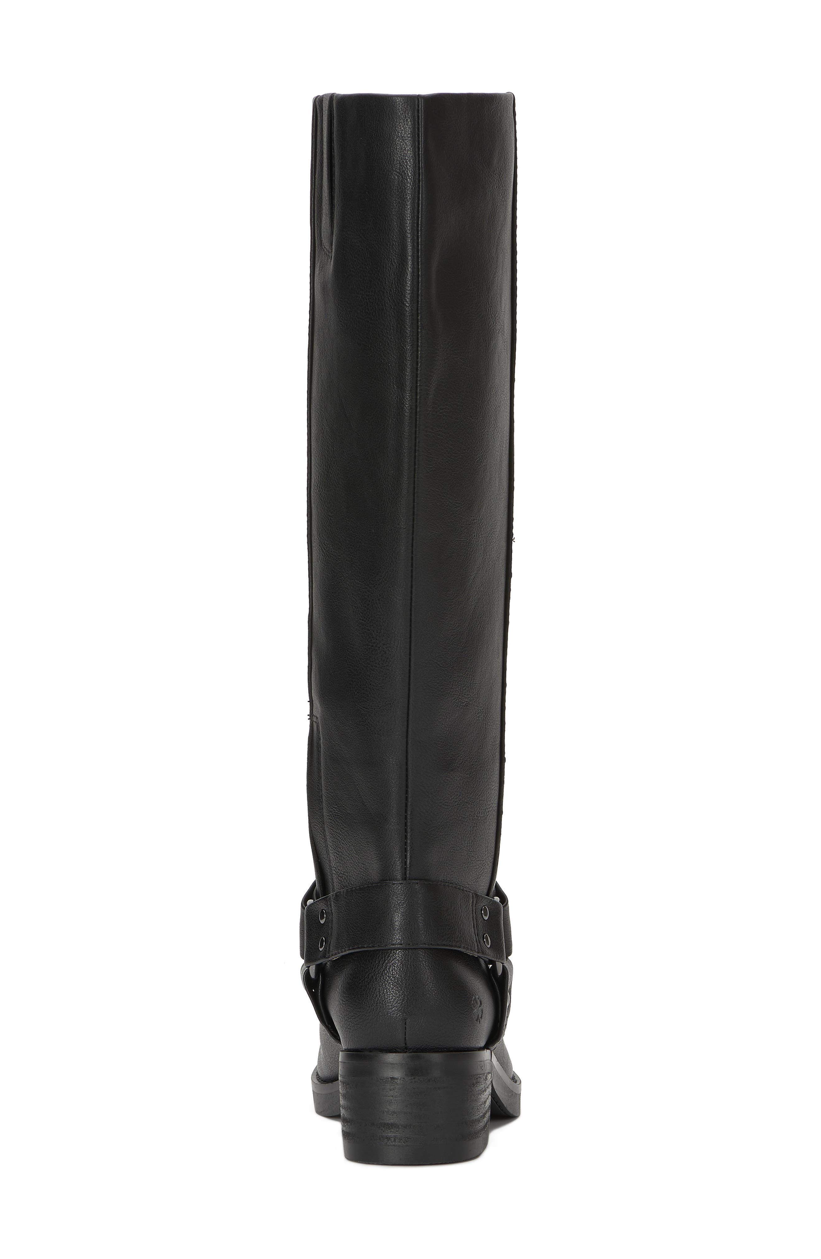 Lucky Brand Kujon Knee High Western Boot, Alternate, color, Black