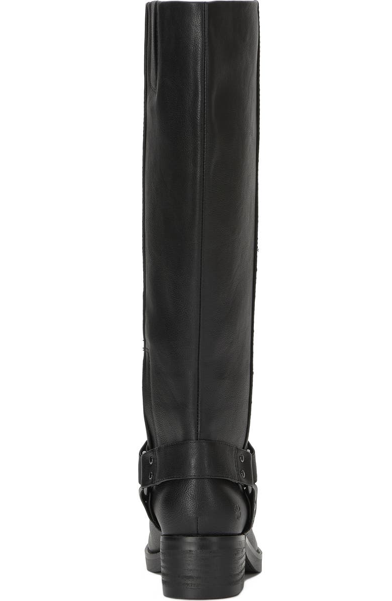 Lucky Brand Kujon Knee High Western Boot, Alternate, color, Black