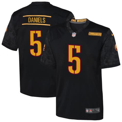 Youth Nike Jayden Daniels Black Washington Commanders Alternate Game Jersey