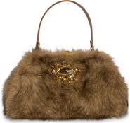 Jeffrey Campbell Gabor Faux Fur Satchel Handbag