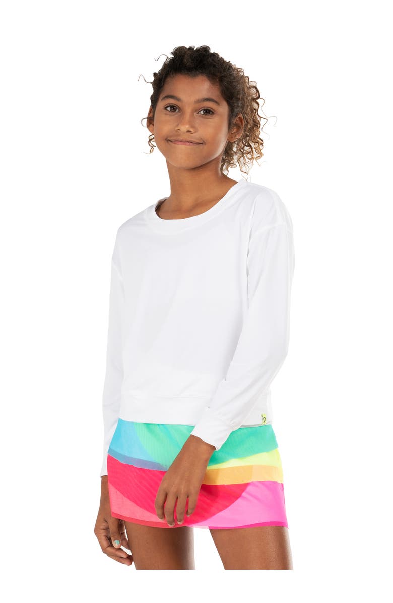 Lucky in Love Mesh Scallop Skirt, Alternate, color, Multi