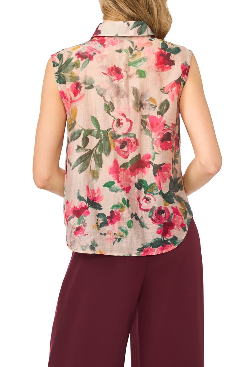 Extended Shoulder Sleeveless Top, Alternate, color, PINK TINT