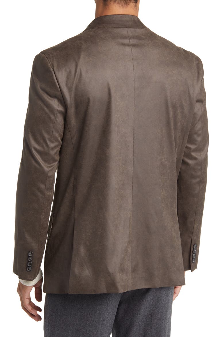 Norris Faux Suede Sport Coat, Alternate, color, MUSHROOM