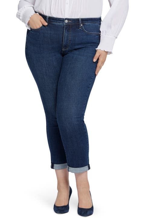 Sheri Cuff Ankle Skinny Jeans (Affection) (Plus Size)