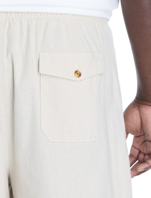 Harbor Bay By Dxl Big & Tall Lightweight Linen Beach Shorts