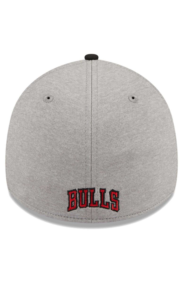 New Era Men's New Era Gray/Black Chicago Bulls Striped 39THIRTY Flex Hat, Alternate, color, Gray