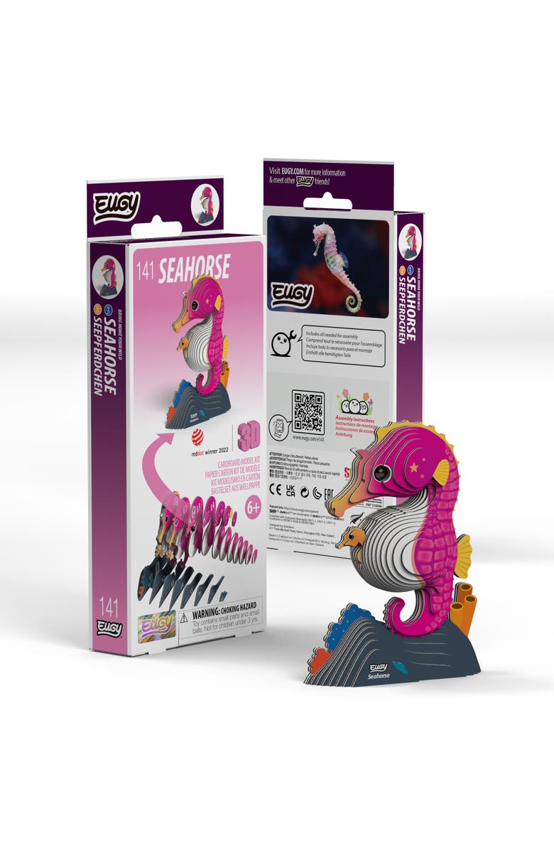 Eugy Puzzles Seahorse 3D Puzzle - contains 48 puzzle pieces, Main, color, NO COLOR