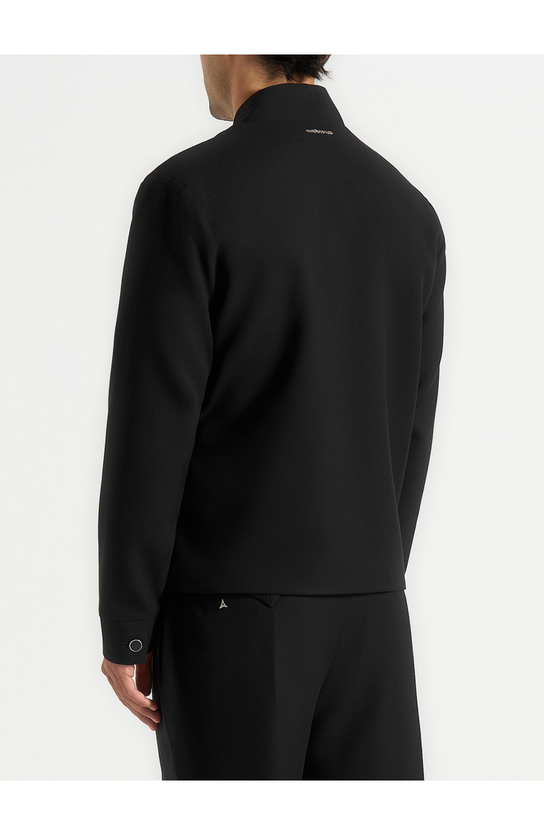 Manière De Voir Robin Textured Kimono Wrap Jacket, Alternate, color, Black