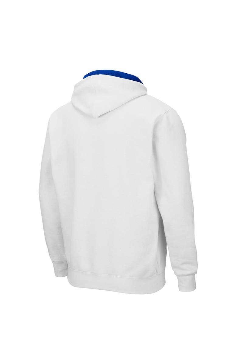 COLOSSEUM Men's Colosseum White BYU Cougars Arch & Team Logo 3.0 Full-Zip Hoodie, Alternate, color,