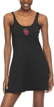 ZOOZATZ Women's ZooZatz Black Oklahoma Sooners Logo Scoop Neck Dress