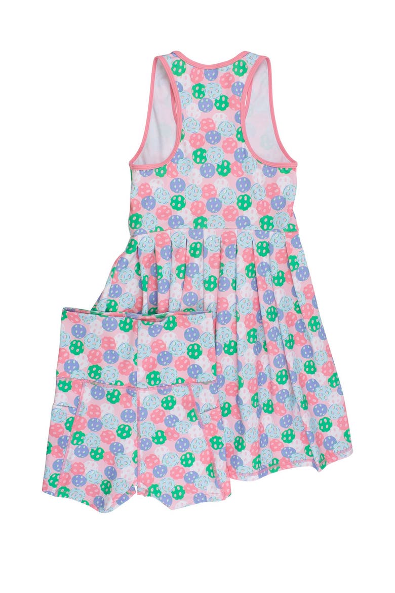 UPF50+ Active Dress & Bike Short Set, Alternate, color, Pink Pickleball Party