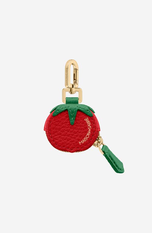 Maison De Sabre Maison De Sabré The Sabremoji Fruit Charm In Tomato