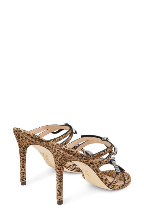 Stuart Weitzman Genuine Calf Hair Slide Sandal In Animal Print
