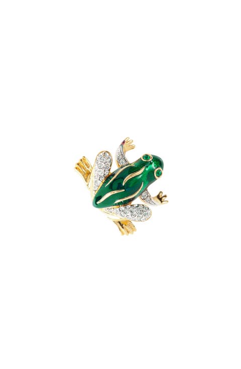 1980s Vintage Attwood & Sawyer Frog Brooch