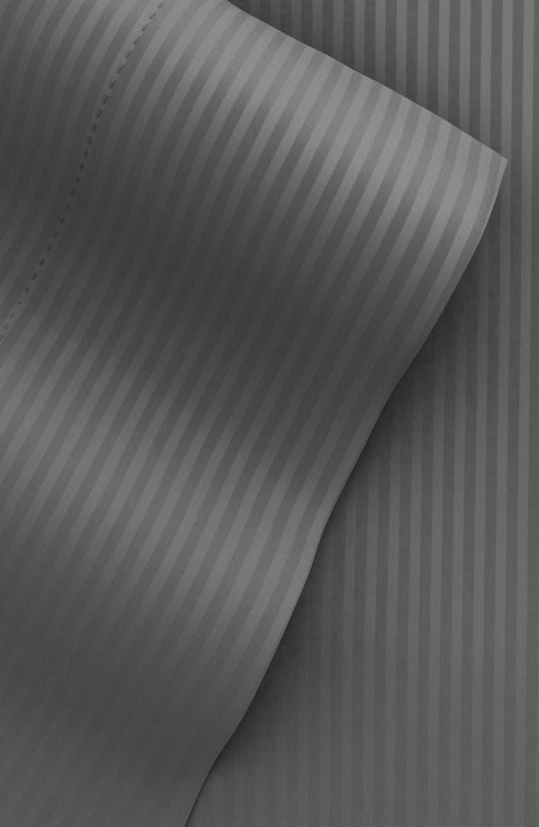 HOMESPUN HOME SPUN Premium Ultra Soft Striped 4-Piece Bed Sheet Set, Alternate, color, Gray