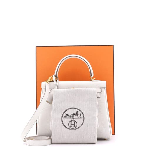 Pre-owned Hermes Hermes Kelly Handbag Light Togo With Gold Hardware 25 In Brown