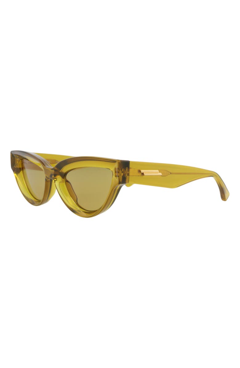 Bottega Veneta Sunglasses, Alternate, color, Brown Brown Yellow