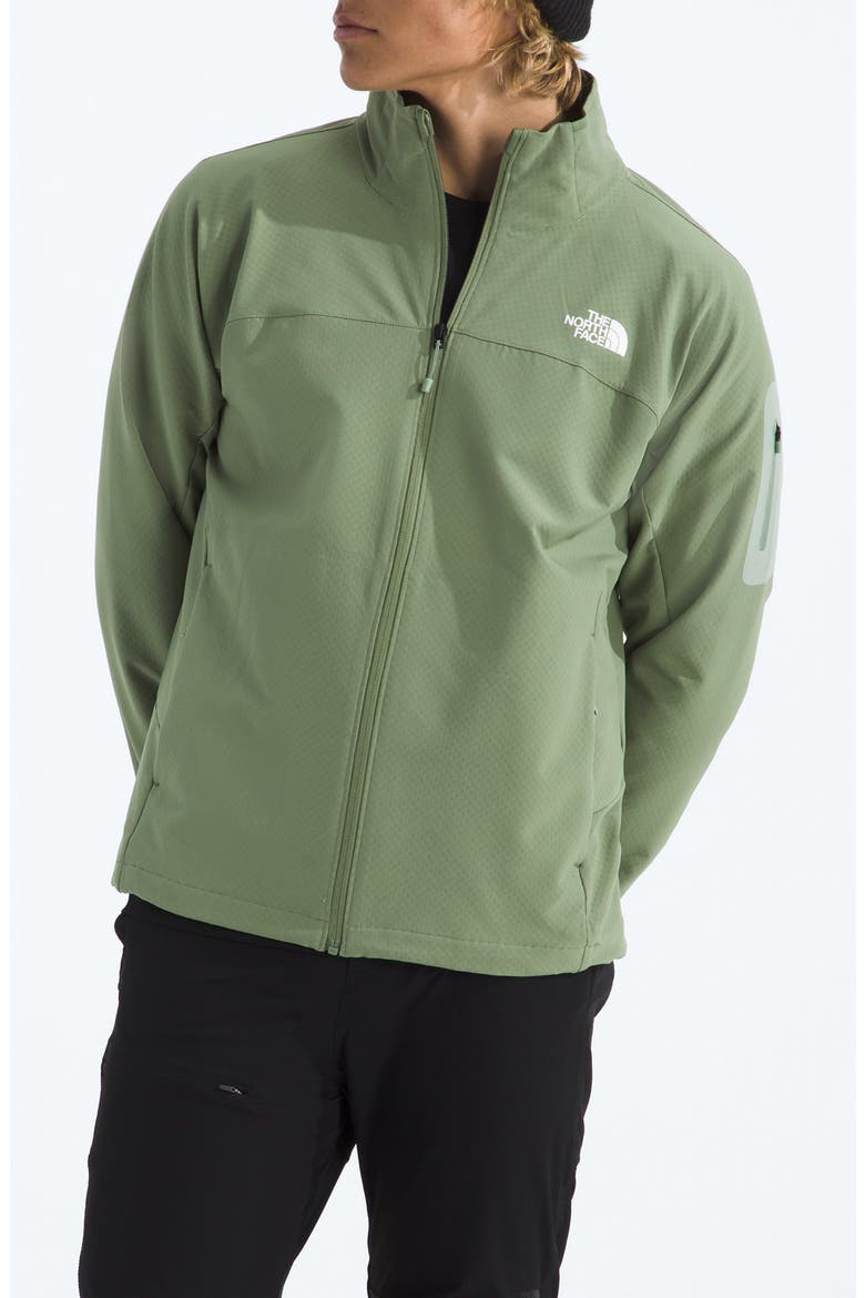 Tek Approach Water Repellent Jacket, Main, color, BARK MIST/ SLATE MOSS